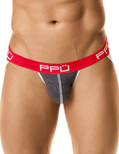 Load image into Gallery viewer, PPU 1308 Jockstrap Color Gray-Red