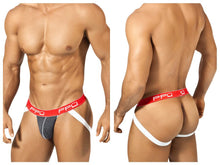 Load image into Gallery viewer, PPU 1308 Jockstrap Color Gray-Red