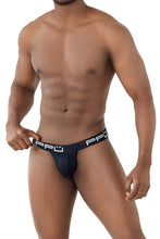 Load image into Gallery viewer, PPU 2301 Bulge Thongs Color Black