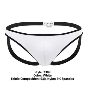 PPU 2309 Microfiber Jockstrap Color White