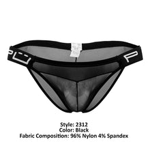 Load image into Gallery viewer, PPU 2312 Mesh Bikini Color Black