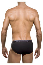 Load image into Gallery viewer, Papi 554101-962 3PK 1X1 Rib Low Rise Brief Color Black-Charcoal-Gray
