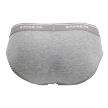 Load image into Gallery viewer, Papi 554101-962 3PK 1X1 Rib Low Rise Brief Color Black-Charcoal-Gray