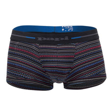 Load image into Gallery viewer, Papi 554569-968 Pencil Stripes Brazilian Trunks Color Black-Blue