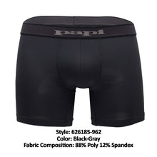 Load image into Gallery viewer, Papi 626185-962 Cool2 2PK Solid Boxer Briefs Color Black-Gray