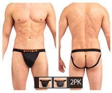 Load image into Gallery viewer, Papi UMPA006 2PK Jockstrap Color Black-Orange