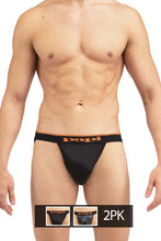 Load image into Gallery viewer, Papi UMPA006 2PK Jockstrap Color Black-Orange