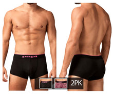 Load image into Gallery viewer, Papi UMPA048 2PK Microflex Brazilian Trunks Color Berry-Texture