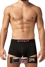 Load image into Gallery viewer, Papi UMPA048 2PK Microflex Brazilian Trunks Color Berry-Texture