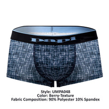 Load image into Gallery viewer, Papi UMPA048 2PK Microflex Brazilian Trunks Color Blue-Texture