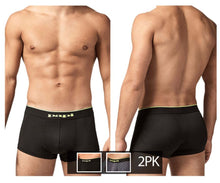 Load image into Gallery viewer, Papi UMPA048 2PK Microflex Brazilian Trunks Color Charcoal-Graphic