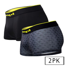 Load image into Gallery viewer, Papi UMPA048 2PK Microflex Brazilian Trunks Color Charcoal-Graphic