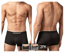 Load image into Gallery viewer, Papi UMPA048 2PK Microflex Brazilian Trunks Color Gray-Texture