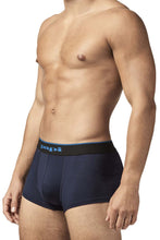 Load image into Gallery viewer, Papi UMPA048 2PK Microflex Brazilian Trunks Color Teal-Graphic