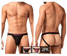 Load image into Gallery viewer, Papi UMPA049 2PK Microflex Jockstrap Color Berry-Texture