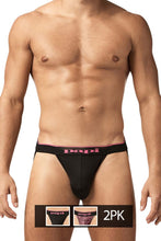 Load image into Gallery viewer, Papi UMPA049 2PK Microflex Jockstrap Color Berry-Texture