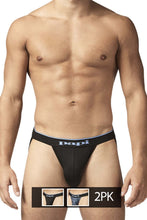 Load image into Gallery viewer, Papi UMPA049 2PK Microflex Jockstrap Color Blue-Texture