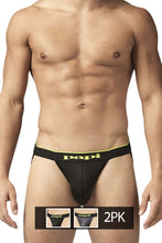 Load image into Gallery viewer, Papi UMPA049 2PK Microflex Jockstrap Color Charcoal-Graphic