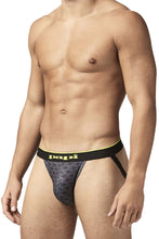 Load image into Gallery viewer, Papi UMPA049 2PK Microflex Jockstrap Color Charcoal-Graphic