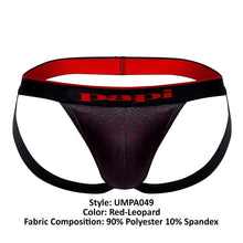 Load image into Gallery viewer, Papi UMPA049 2PK Microflex Jockstrap Color Red-Leopard