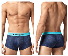 Load image into Gallery viewer, Papi UMPA050 Fashion Microflex Brazilian Trunks Color Blue Pixel Print