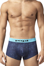 Load image into Gallery viewer, Papi UMPA050 Fashion Microflex Brazilian Trunks Color Blue Pixel Print