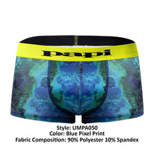 Load image into Gallery viewer, Papi UMPA050 Fashion Microflex Brazilian Trunks Color Ocean Multi Print