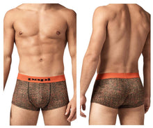 Load image into Gallery viewer, Papi UMPA050 Fashion Microflex Brazilian Trunks Color Orange Pixel Print