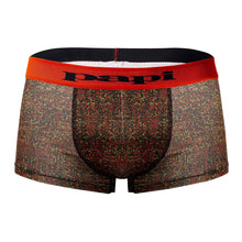 Load image into Gallery viewer, Papi UMPA050 Fashion Microflex Brazilian Trunks Color Orange Pixel Print