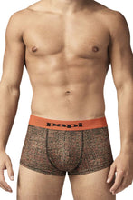 Load image into Gallery viewer, Papi UMPA050 Fashion Microflex Brazilian Trunks Color Orange Pixel Print