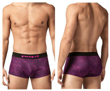 Load image into Gallery viewer, Papi UMPA050 Fashion Microflex Brazilian Trunks Color Purple Pixel Print