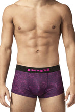 Load image into Gallery viewer, Papi UMPA050 Fashion Microflex Brazilian Trunks Color Purple Pixel Print