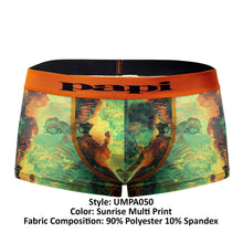 Load image into Gallery viewer, Papi UMPA050 Fashion Microflex Brazilian Trunks Color Sunrise Multi Print