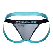 Load image into Gallery viewer, Papi UMPA051 Fashion Microflex Brazilian Jockstrap Color Blue Pixel Print