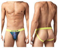 Load image into Gallery viewer, Papi UMPA051 Fashion Microflex Brazilian Jockstrap Color Ocean Multi Print