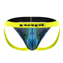 Load image into Gallery viewer, Papi UMPA051 Fashion Microflex Brazilian Jockstrap Color Ocean Multi Print