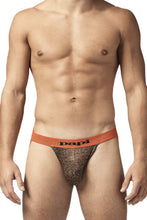 Load image into Gallery viewer, Papi UMPA051 Fashion Microflex Brazilian Jockstrap Color Orange Pixel Print