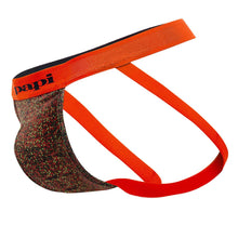 Load image into Gallery viewer, Papi UMPA051 Fashion Microflex Brazilian Jockstrap Color Orange Pixel Print