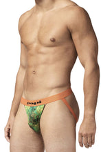 Load image into Gallery viewer, Papi UMPA051 Fashion Microflex Brazilian Jockstrap Color Sunrise Multi Print