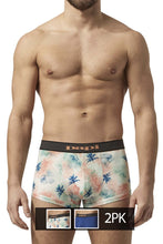 Load image into Gallery viewer, Papi UMPA074 2PK Microflex Brazilian Trunks Color Tropics-Blue