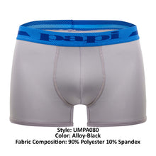 Load image into Gallery viewer, Papi UMPA080 2PK Microflex Brazilian Trunks Color Alloy-Black