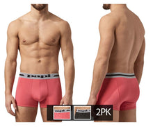 Load image into Gallery viewer, Papi UMPA080 2PK Microflex Brazilian Trunks Color Pink-Black