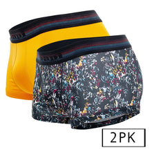 Load image into Gallery viewer, Papi UMPA107 2PK Microflex Performance Trunks Color Black-Yellow