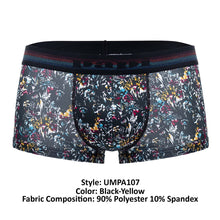 Load image into Gallery viewer, Papi UMPA107 2PK Microflex Performance Trunks Color Black-Yellow