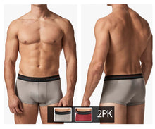 Load image into Gallery viewer, Papi UMPA107 2PK Microflex Performance Trunks Color Gray-Red