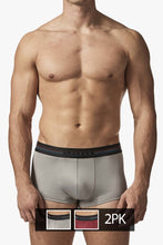 Load image into Gallery viewer, Papi UMPA107 2PK Microflex Performance Trunks Color Gray-Red