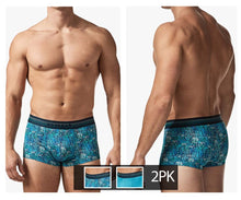 Load image into Gallery viewer, Papi UMPA107 2PK Microflex Performance Trunks Color Teal-Blue