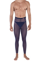 Load image into Gallery viewer, Pikante PIK 0336 Manhood Long Johns Thongs Color Dark Blue