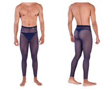 Load image into Gallery viewer, Pikante PIK 0336 Manhood Long Johns Thongs Color Dark Blue