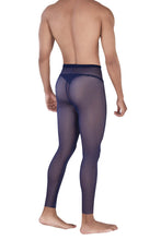 Load image into Gallery viewer, Pikante PIK 0336 Manhood Long Johns Thongs Color Dark Blue